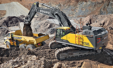 VOLVO EC750EL PALETLİ EKSKAVATÖR
